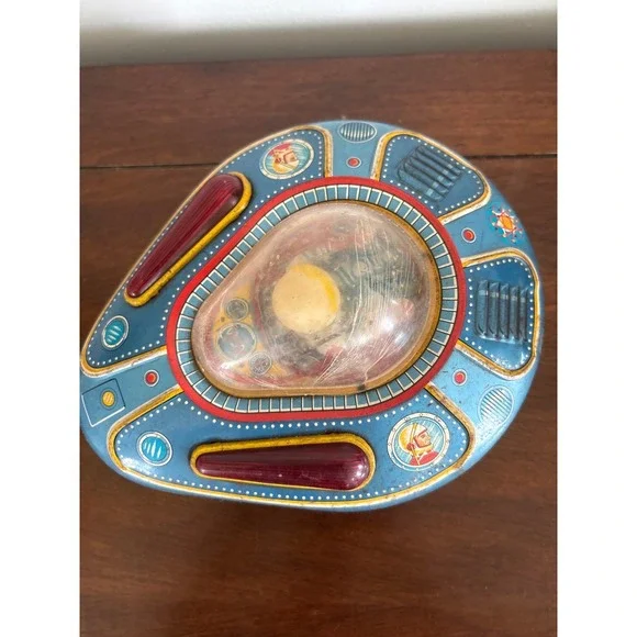 Vintage Tin Toy Spaceship X-07 Modern Toys Surveillant 1950's Toy Japan